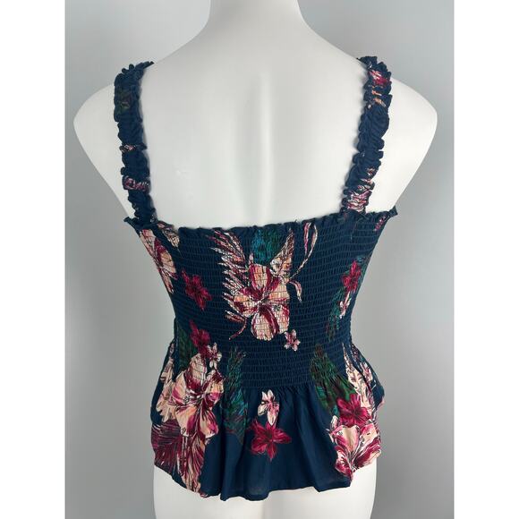 Patrons of Peace Smocked Fitted Tank Sleeveless Blouse Small - Picture 3 of 6